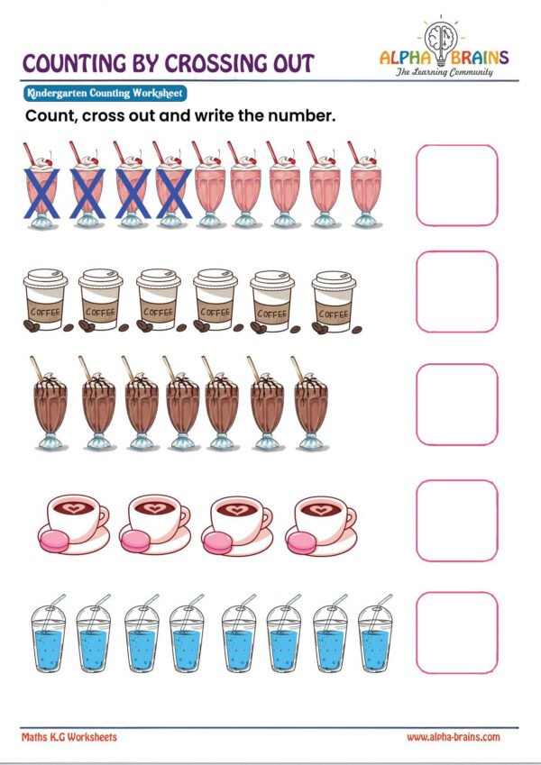 Count by Crossing out – Alpha Brains